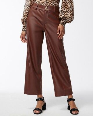 Faux Leather Wide Leg Crops | Chico's