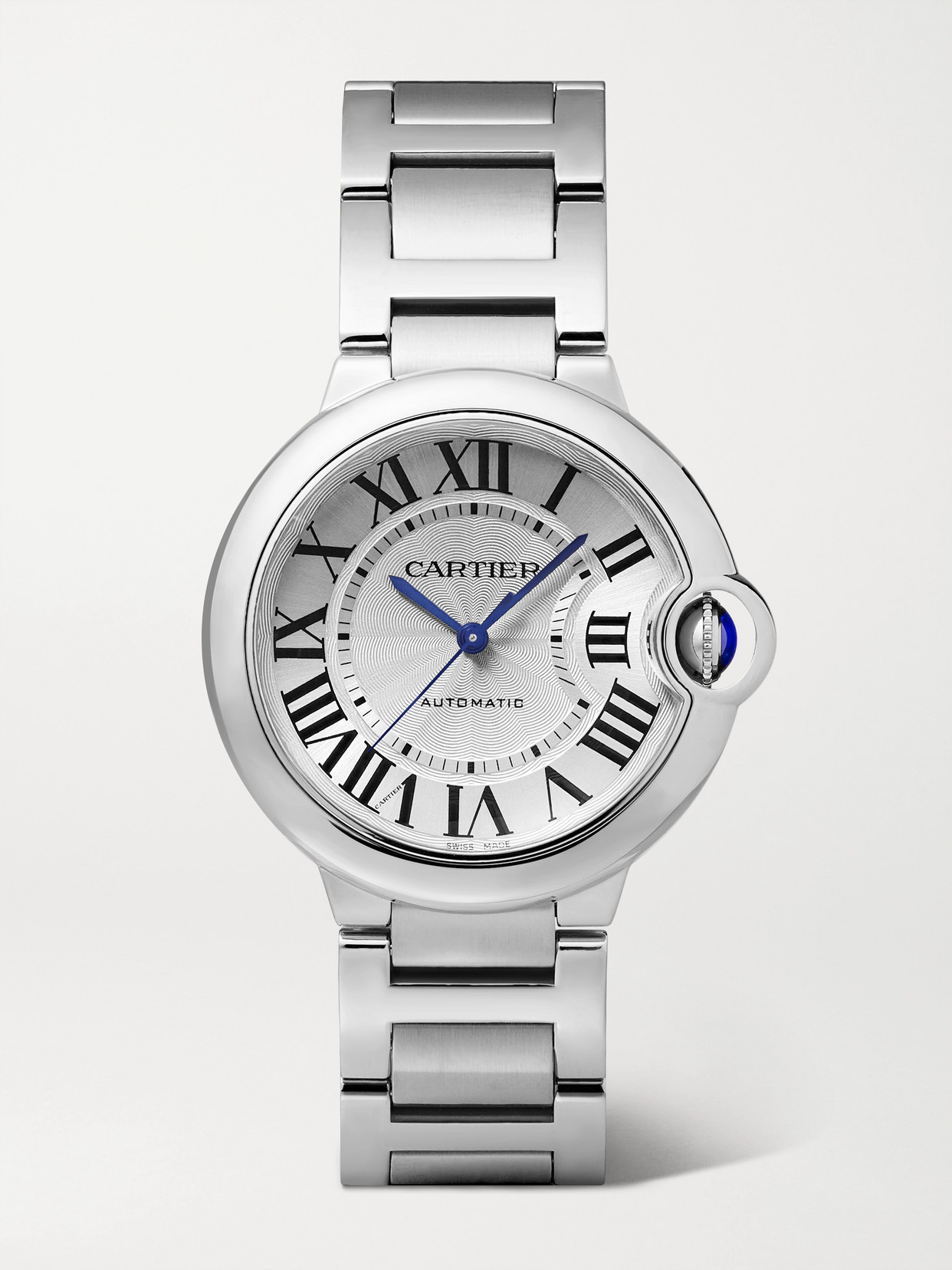 Cartier - Ballon Bleu De Cartier Automatic 36mm Stainless Steel Watch - Gray | NET-A-PORTER (US)