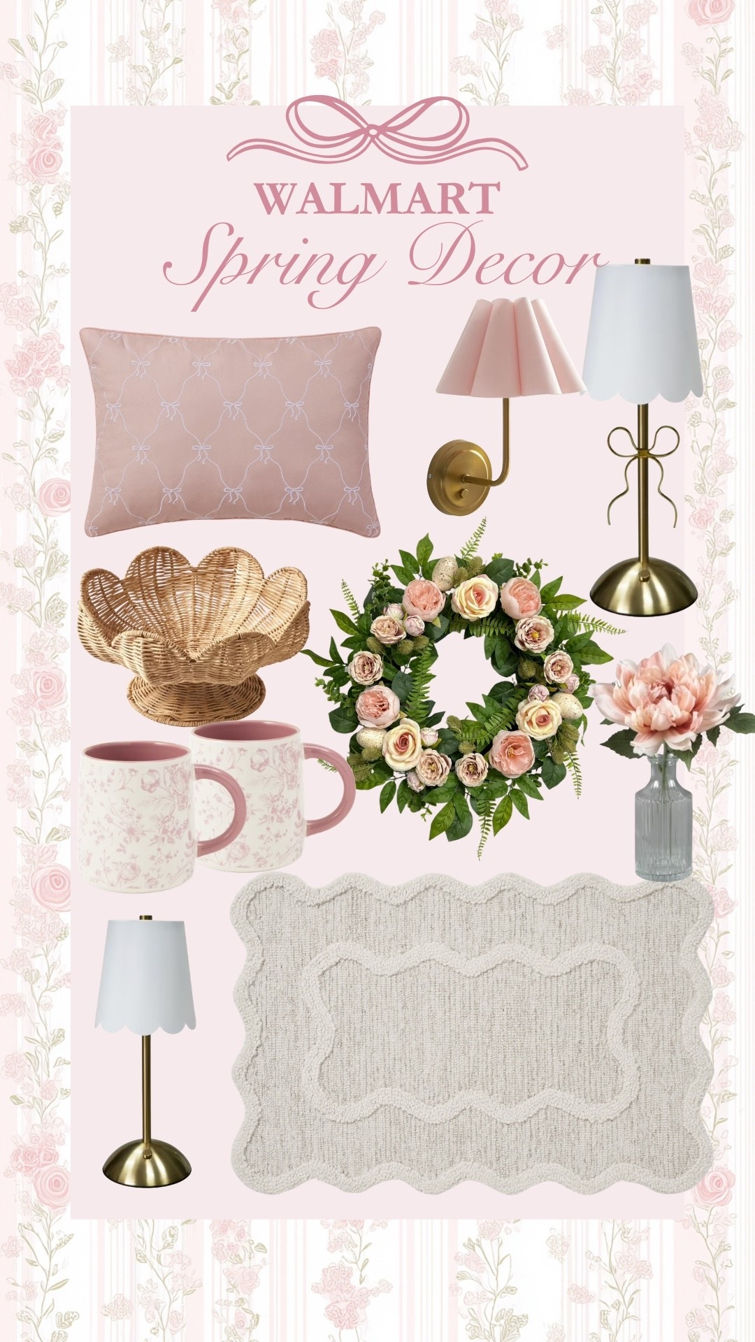 Walmart spring home decor!🌸 bow decor, look for lesss

#LTKdayinmylife #LTKSeasonal #LTKootd