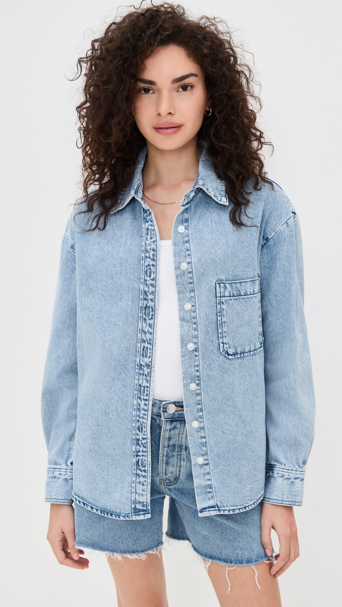 Vintage Wash Denim Button Down | Shopbop