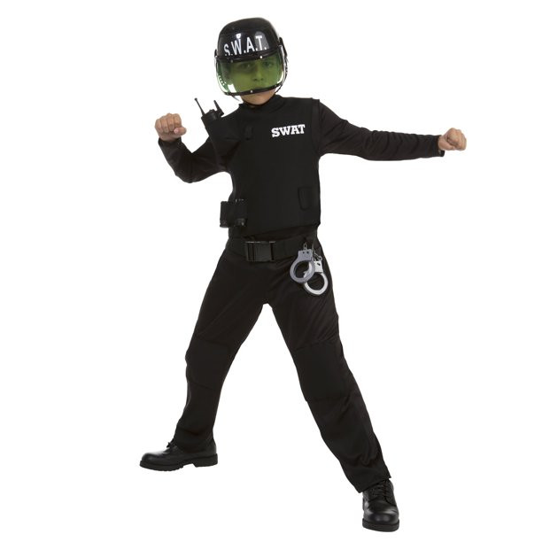 Way to Celebrate Boy S.W.A.T. Halloween Costume Small Size - Walmart.com | Walmart (US)