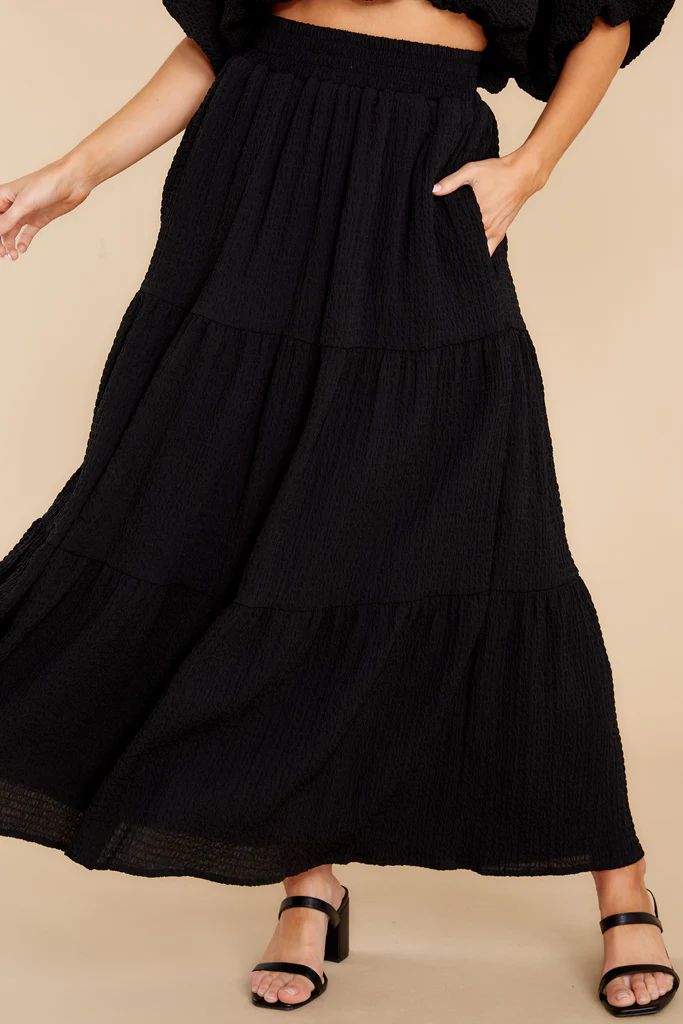 Any Occasion Black Maxi Skirt | Red Dress 