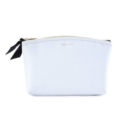 Ruby+Cash Dome Makeup Pouch - White Snakeskin | Target