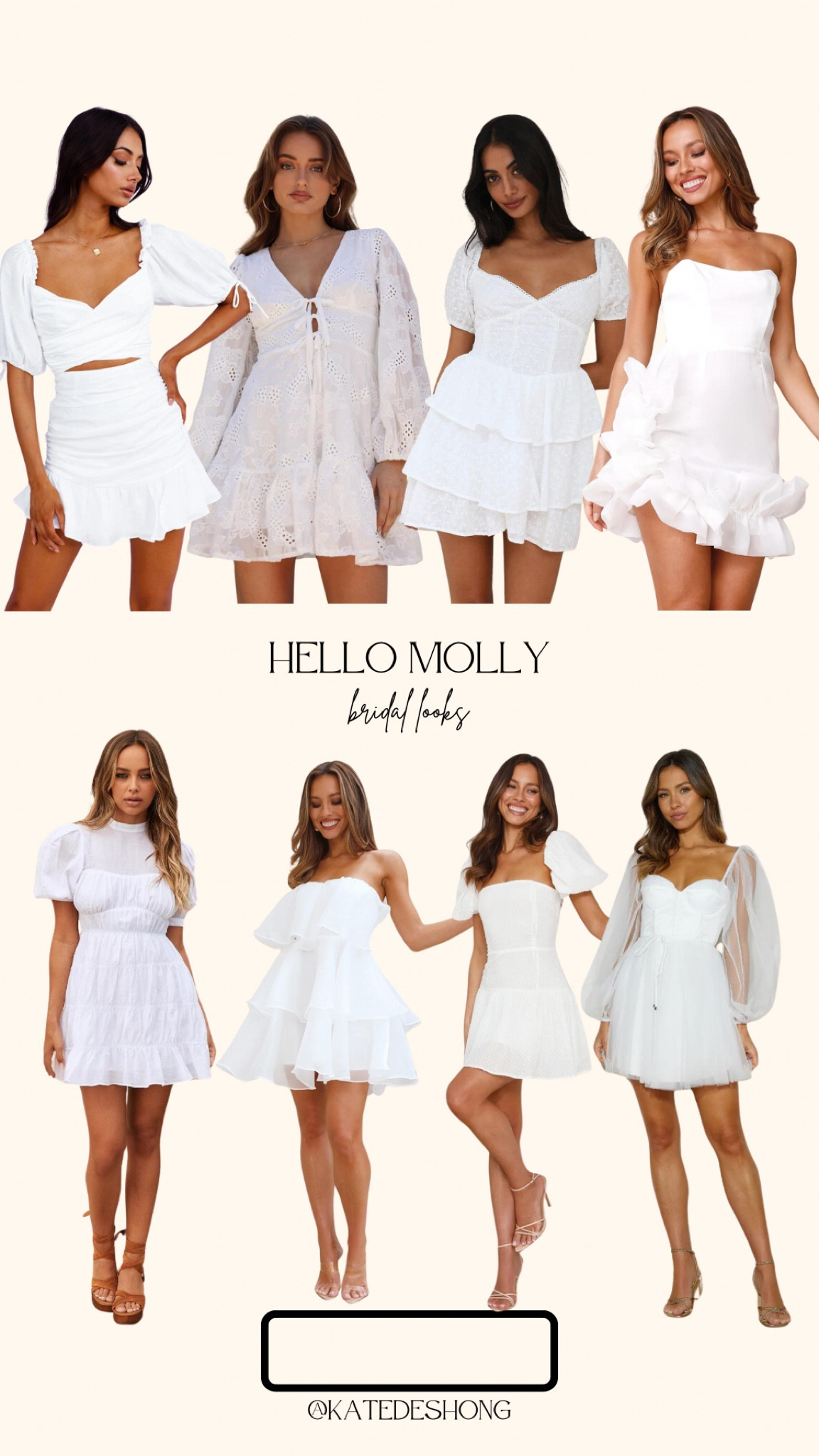 Bridal looks. White dresses. Ruffles. Puff sleeves. Bridal shower. Engagement party. Bachelorette. Rehearsal dinner 

#LTKfindsunder100 #LTKwedding #LTKmidsize