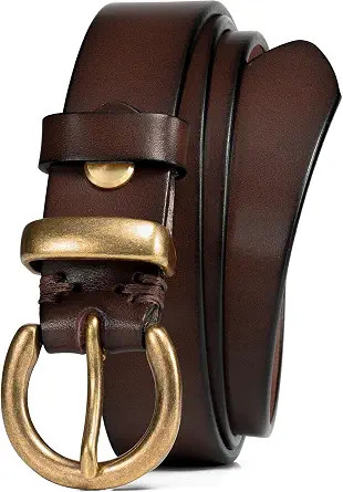 WOLFANT Top Full Grain Leather Belt Women,1.1" Casual Leather Jeans Belt | All-Day Comfy Durable ... | Amazon (US)
