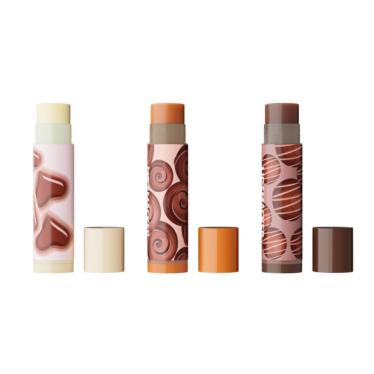 Lip Smackers Heart Tin Lip Balm Trio - Chocolate Deluxe - 3pc/0.42oz | Target