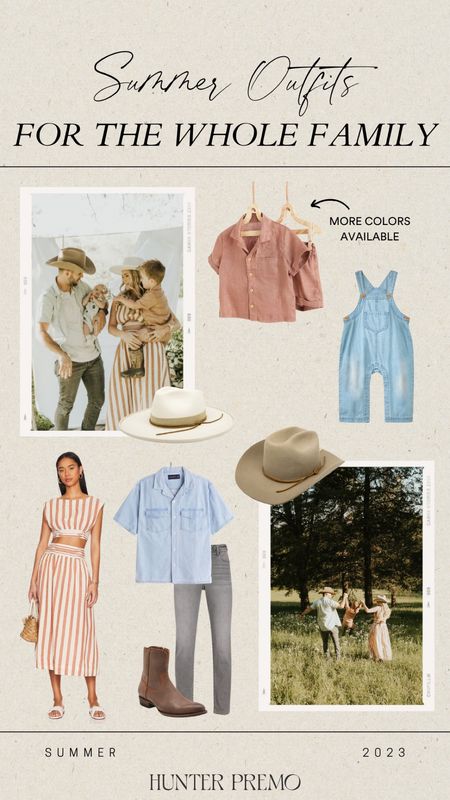 Summer outfits for the whole family!! These outfits are perfect for family photos or any summer occasion! 

Dress, kids clothing, baby clothing, wedding guest, maternity, country concert, mens clothing 

#LTKbaby #LTKfamily #LTKFind