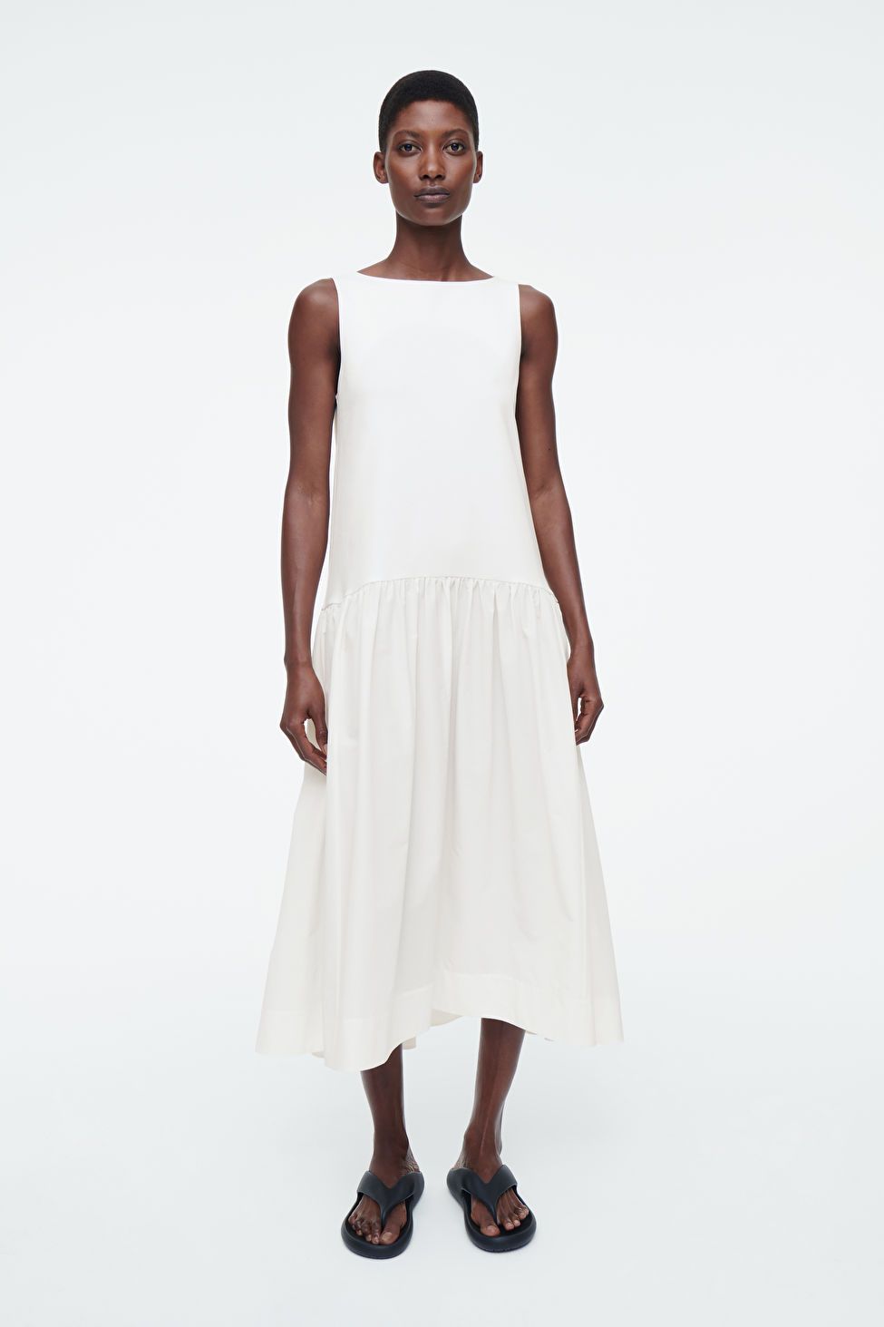 VOLUMINOUS SLEEVELESS MIDI DRESS | COS UK