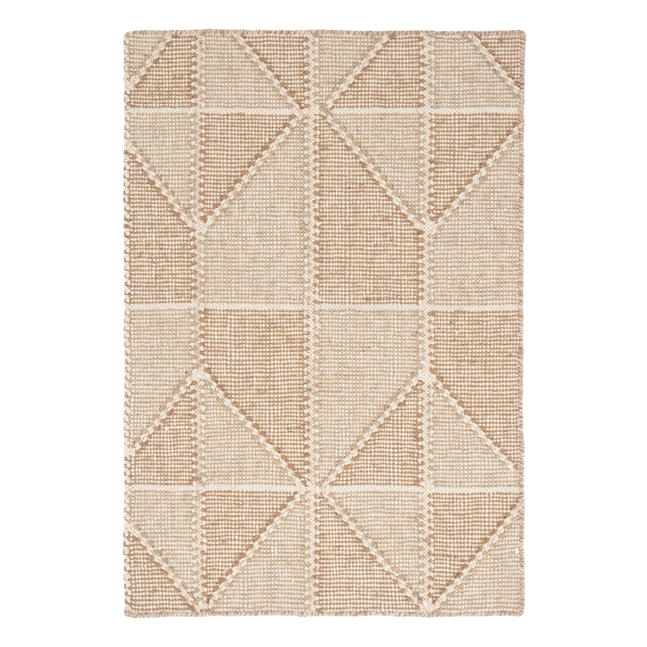 Ojai Wheat Hand Loom Knotted Cotton Rug | Annie Selke