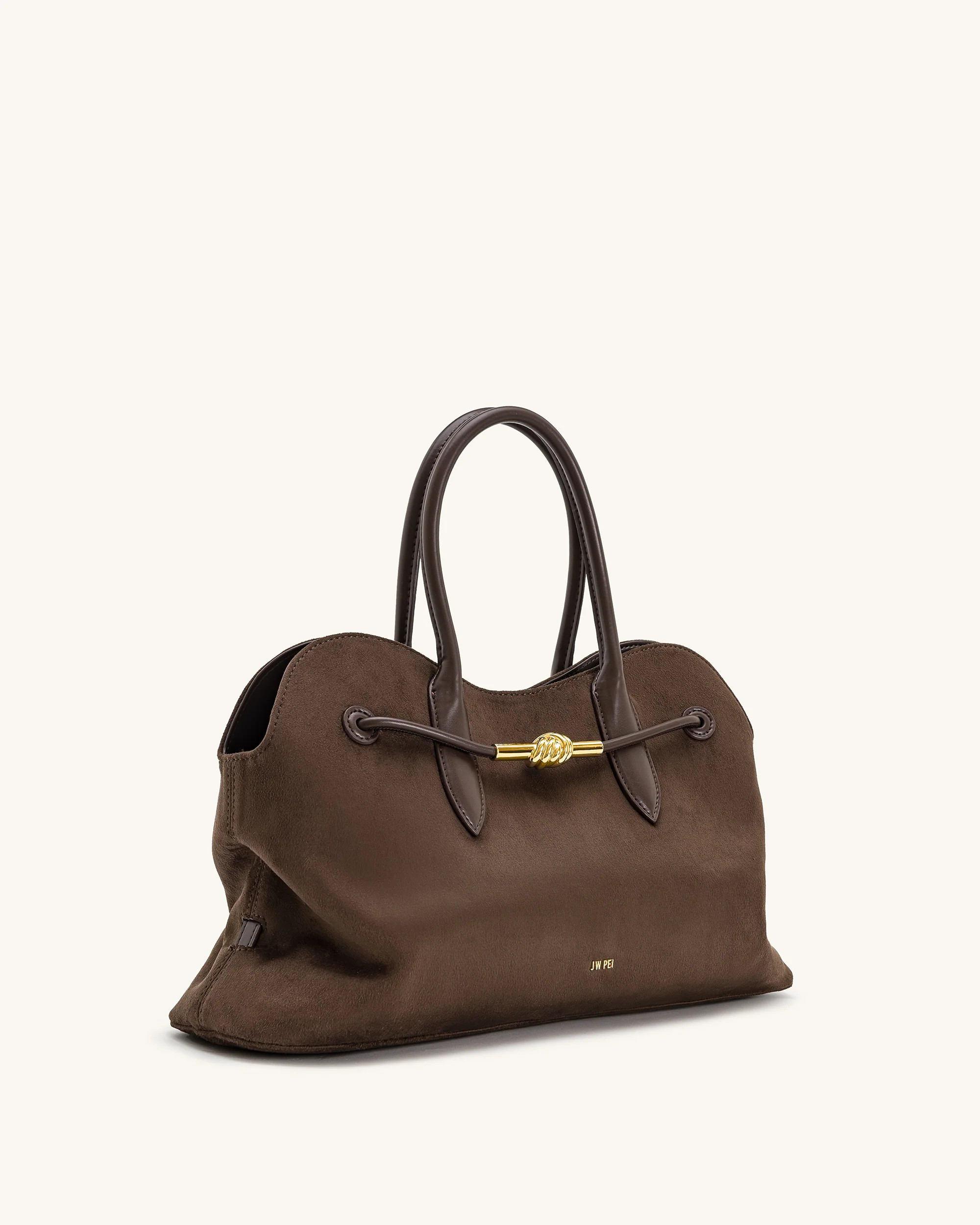 Adele Metal Rope Knot Tote Bag - Mocha Brown | JW PEI US