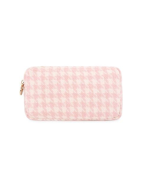 Stoney Clover Lane Small Houndstooth Print Novelty Pouch | Saks Fifth Avenue