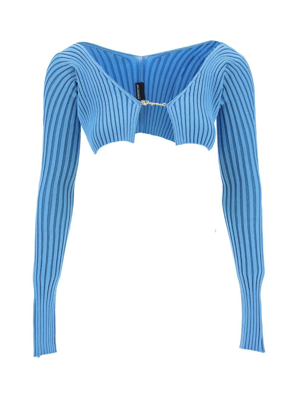 Jacquemus Ribbed Knit Cropped Cardigan | Cettire Global
