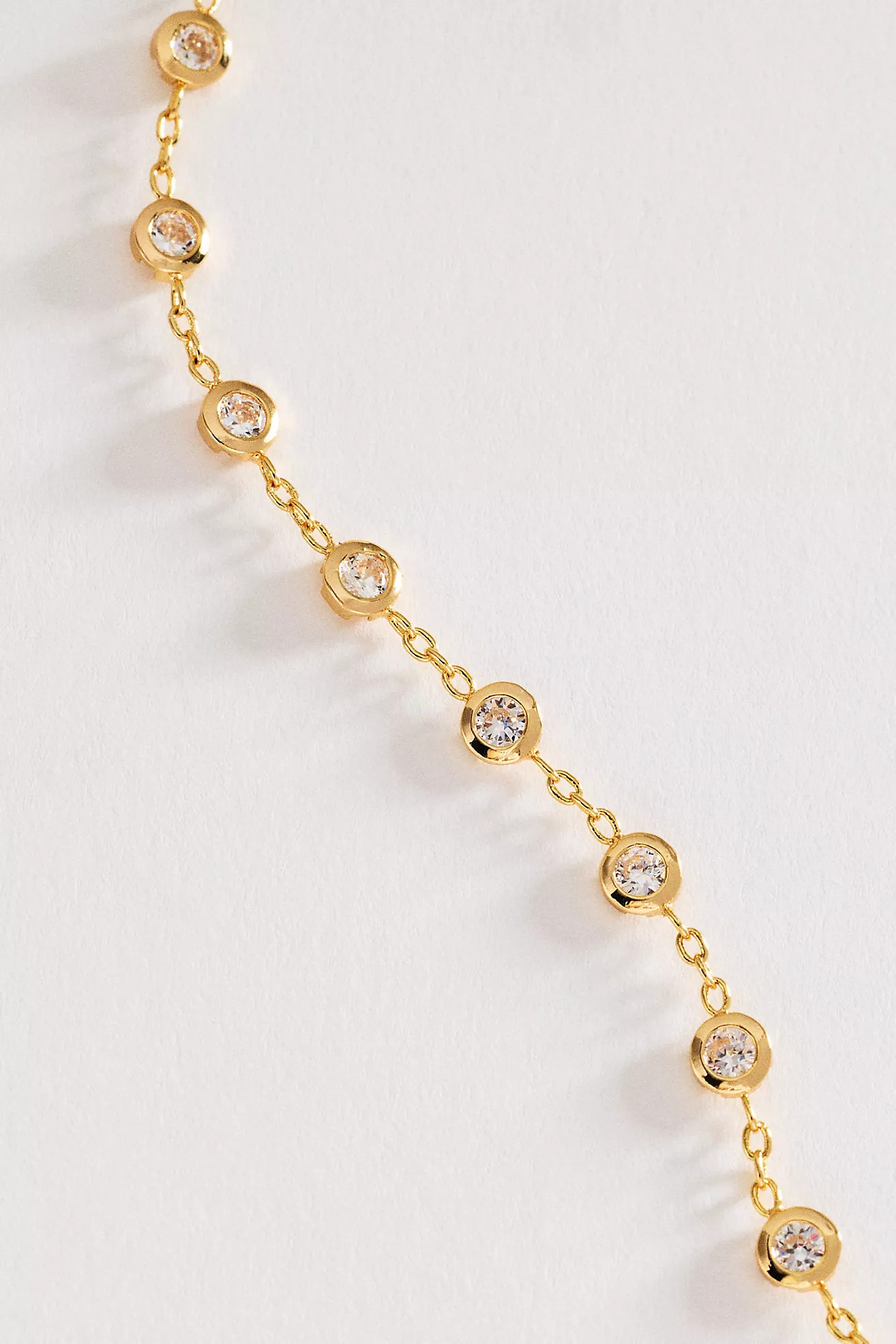 Bezel Crystal Station Necklace | Anthropologie (US)