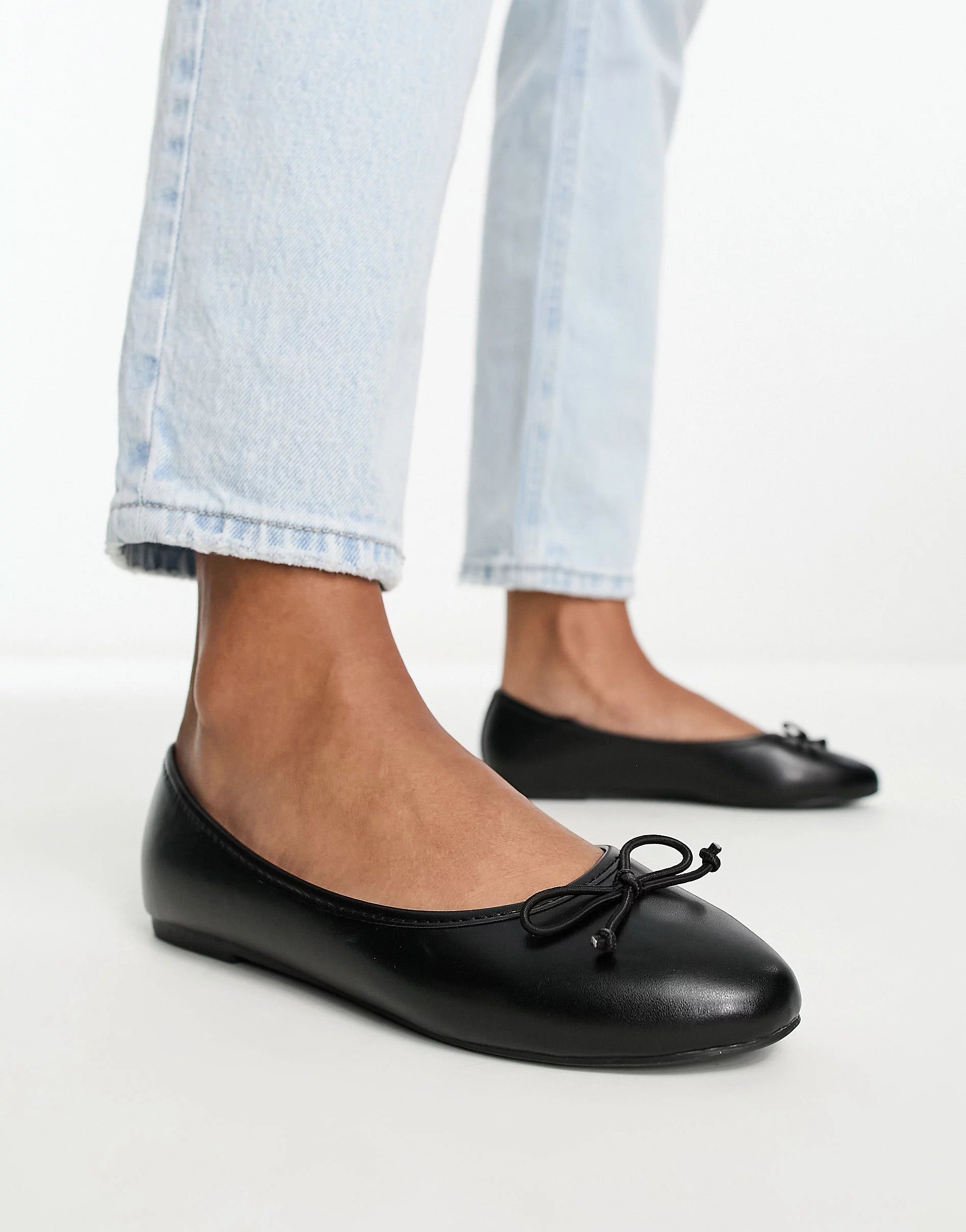 RAID Marie ballet flat with bow in black | ASOS (Global)