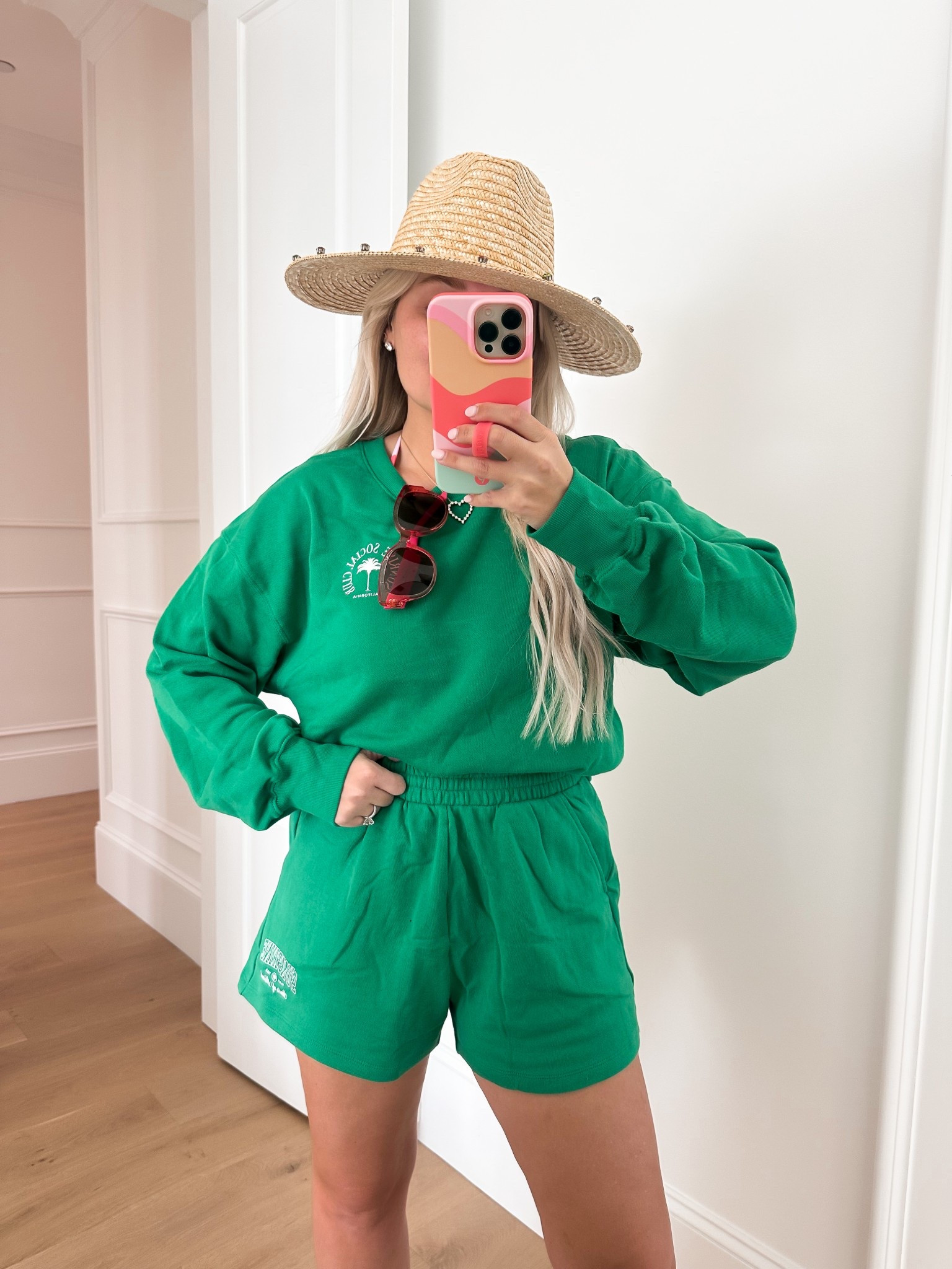 Cutest old navy set! Wearing size small sweatshirt, small shorts! 

#LTKTravel #LTKSwim #LTKActive