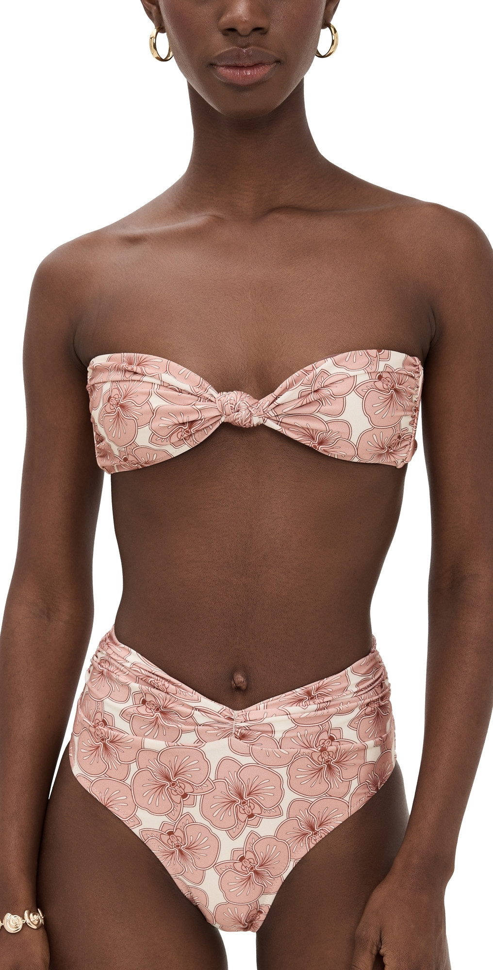 Shani Shemer Anne Bikini Top Pink Print M | Shopbop
