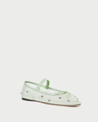 Leonie Seafoam/Clear Ballet Flat | Loeffler Randall