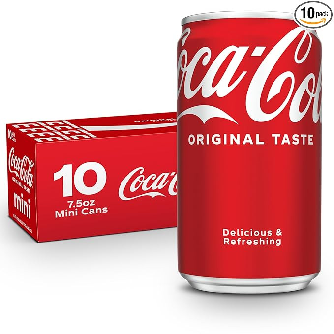 Coke Mini-Can 7.5oz, 10 pack | Amazon (US)