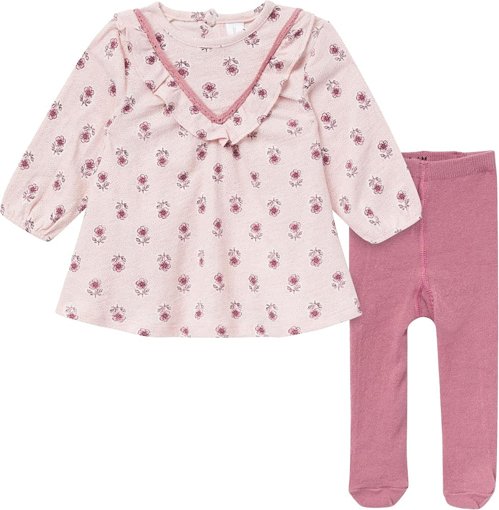 MODERNMOMENTS Baby Girls' Dress and Tights Set | Amazon (US)