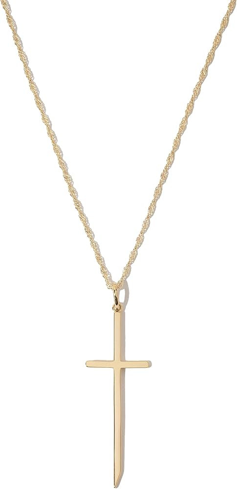 MIRANDA FRYE Irene Chain with Cross Charm Gold | Amazon (US)