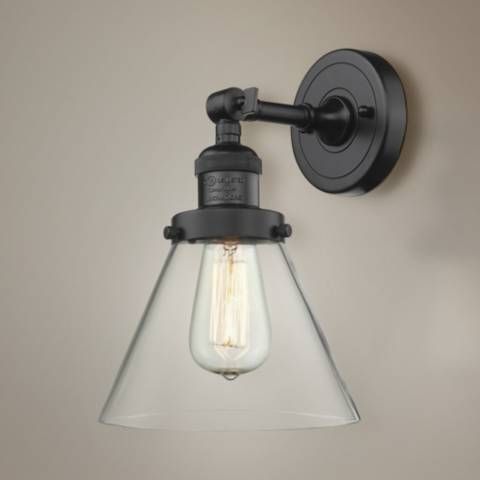 Large Cone 10" High Oil-Rubbed Bronze Adjustable Wall Sconce | LampsPlus.com