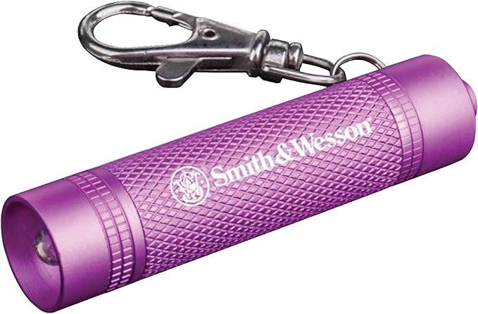 Smith & Wesson Galaxy Ray Pink Flashlight with Keychain Clasp and Water Resistant Construction fo... | Amazon (US)