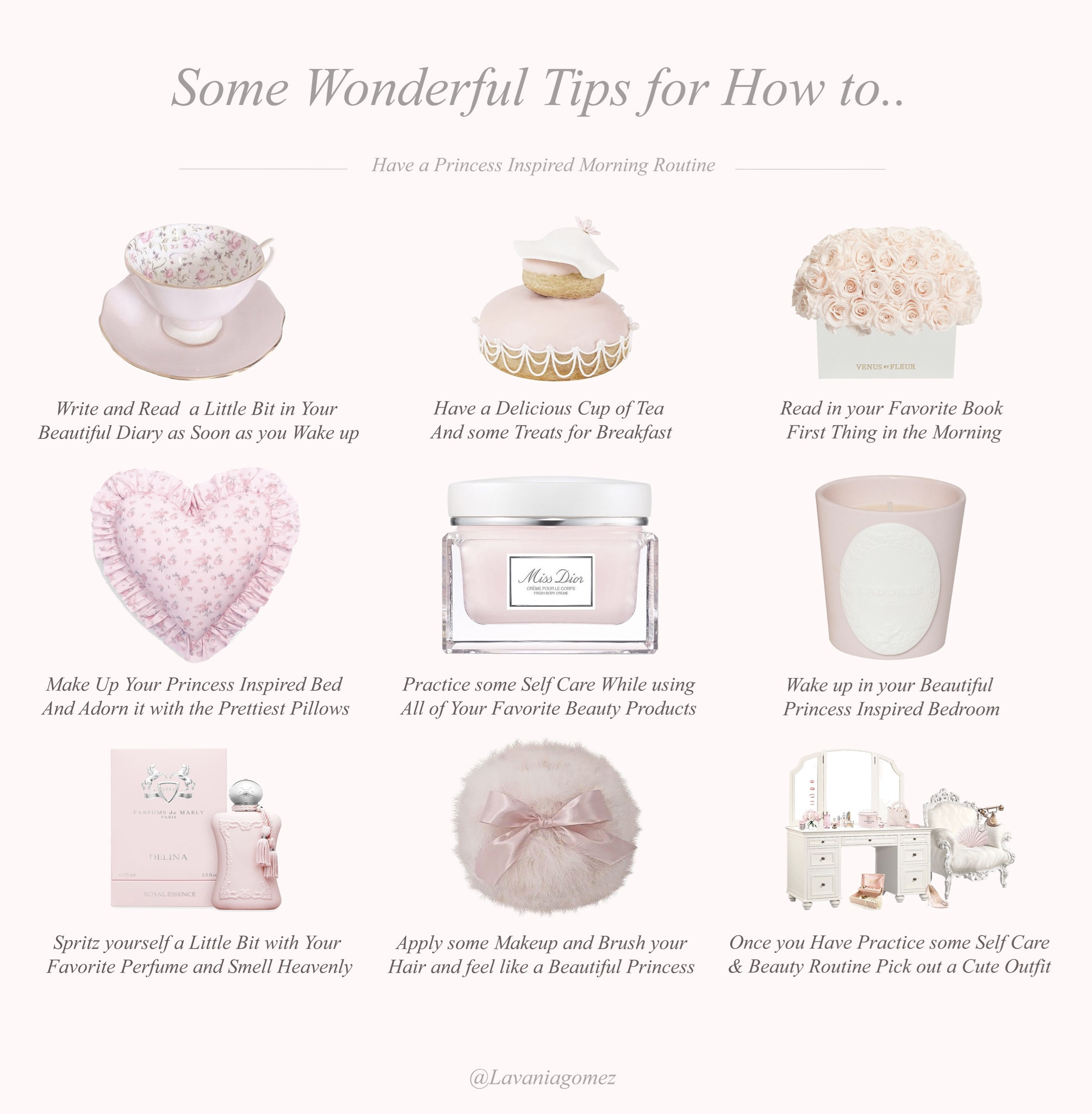 Some wonderful tips for How to have a Princess inspired Morning Routine 💫

#LTKstyletip #LTKeurope #LTKSeasonal