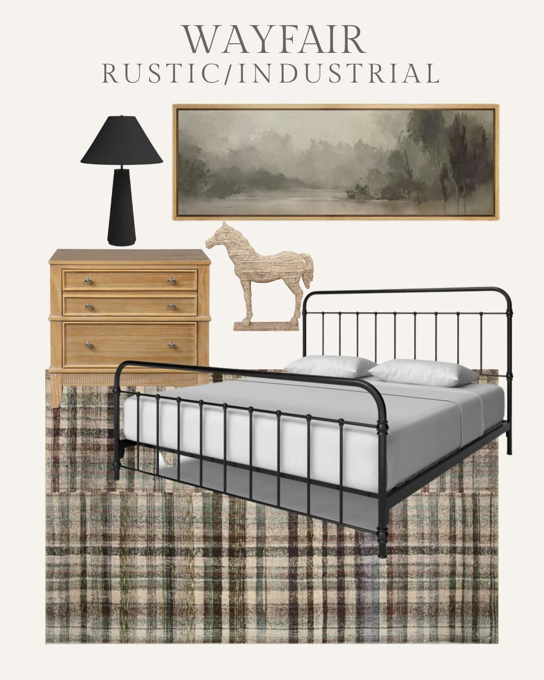 Rustic farmhouse bedroom,
Industrial style, metal bed

@wayfair #wayfairpartner #wayfair

#LTKHome #LTKStyleTip