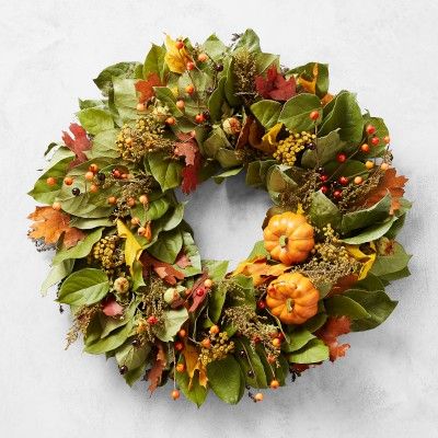 Fall Pumpkin Wreath | Williams-Sonoma