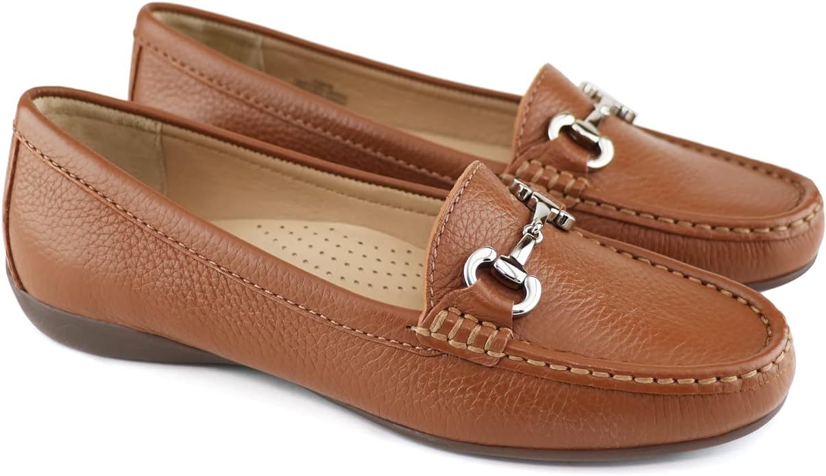 MARC JOSEPH NEW YORK Womens Casual Comfortable Genuine Leather Lightweight Driving Moccasins Clas... | Amazon (US)