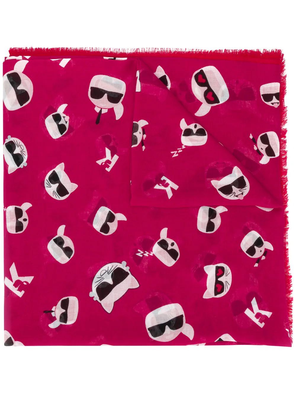 Karl Lagerfeld K/Ikonik scarf - Pink | FarFetch US
