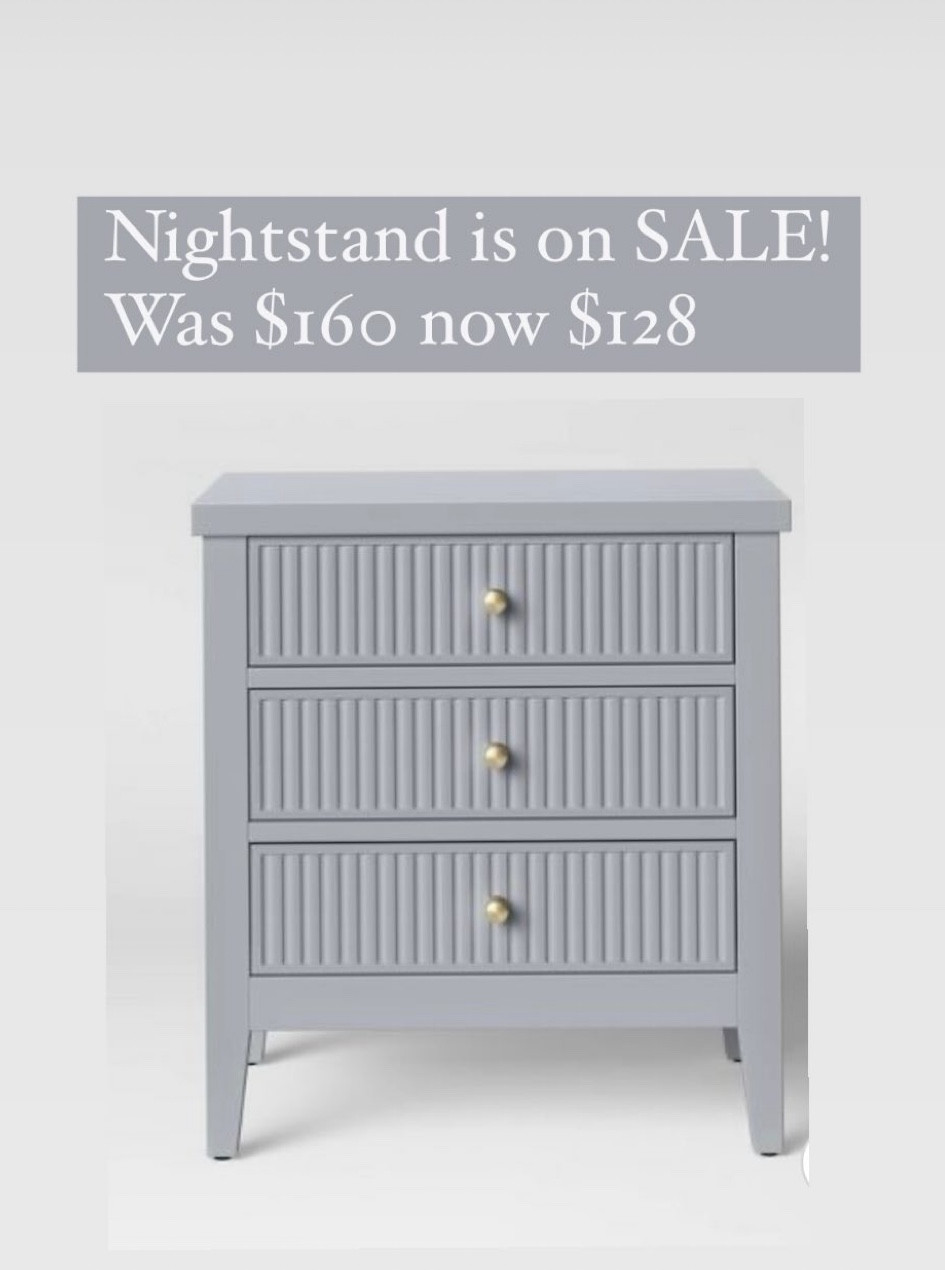 3 drawer nightstand on sale! 20% off at target 

#LTKFind #LTKhome