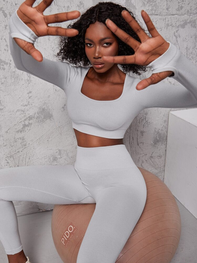 Seamless Super Elastic Sports Tee & Leggings
       
              
              $22.49        
... | SHEIN