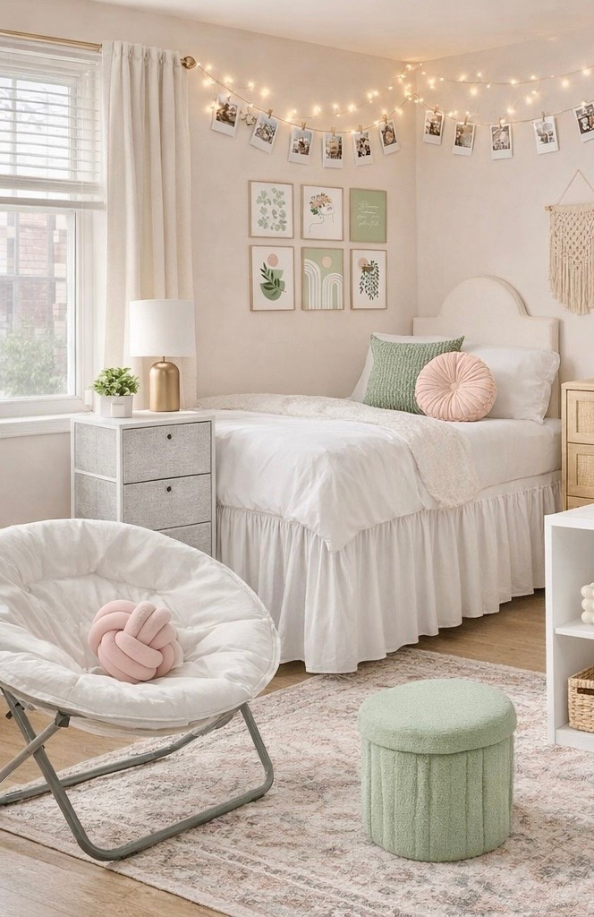 Sage Green & Blush Pink College Girl Dorm Room Inspiration

Dorm decor, teenage girl bedroom ideas, back to college, college packing list, dorm essentials, girl decor, flexible seating, twin XL bed, dorm items list, back to college shopping

#LTKHome
