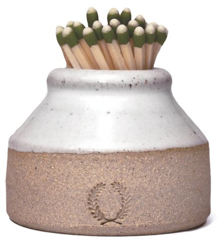 2" Milk Bottle Match Striker, White/Natural | One Kings Lane