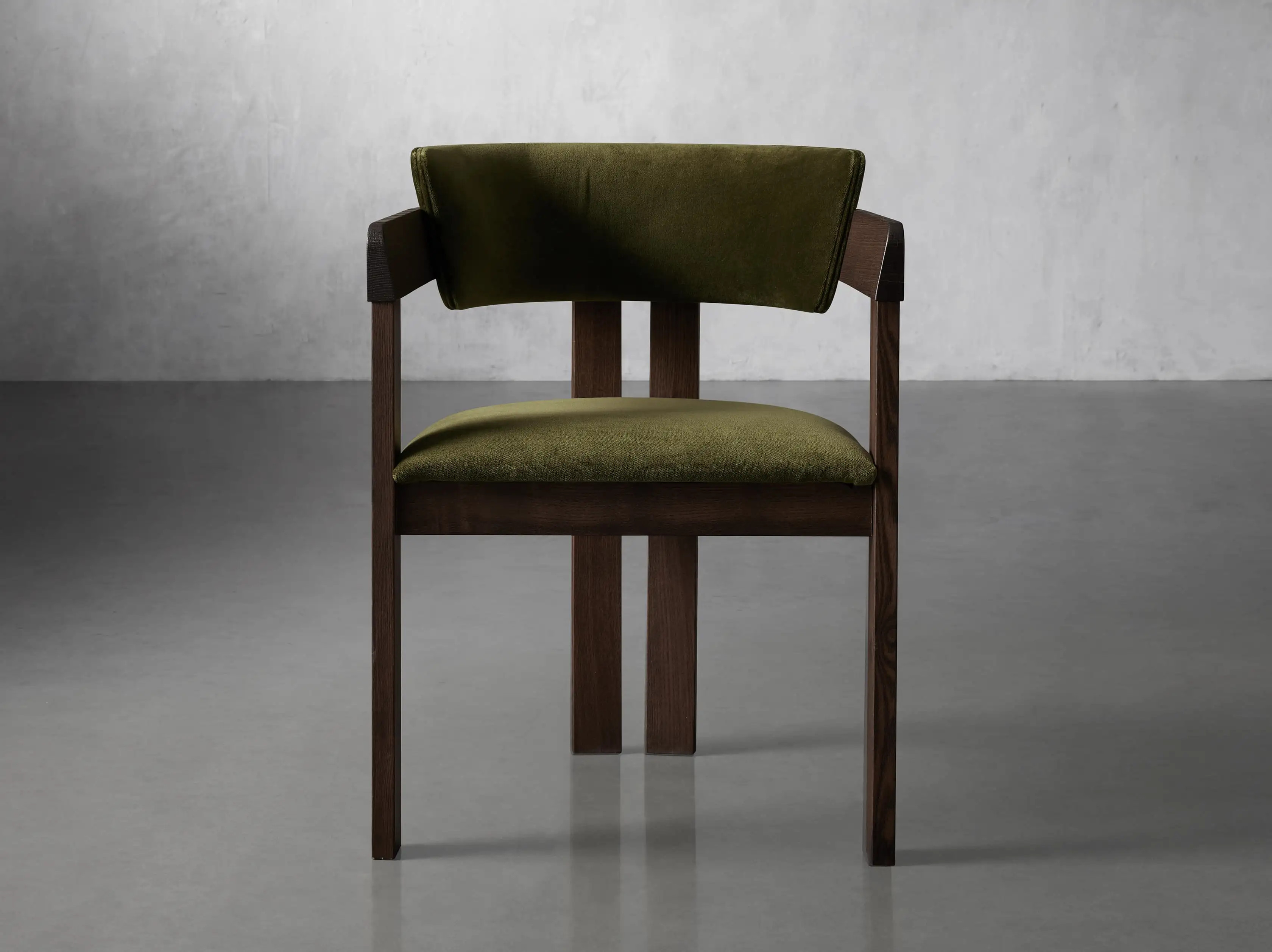 Rodin Dining Arm Chair in Cinder | Arhaus