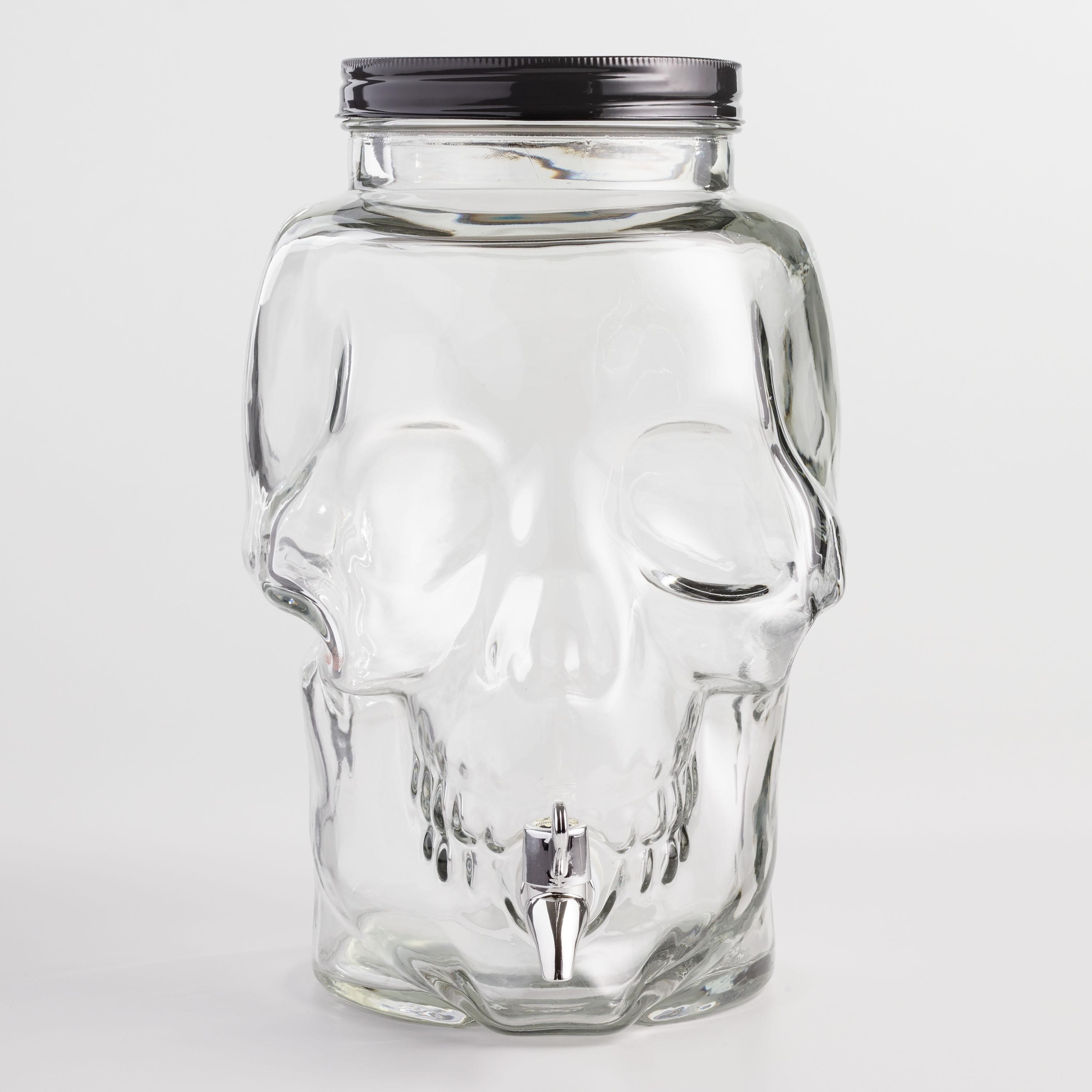 Glass Skull Drink Dispenser | World Market