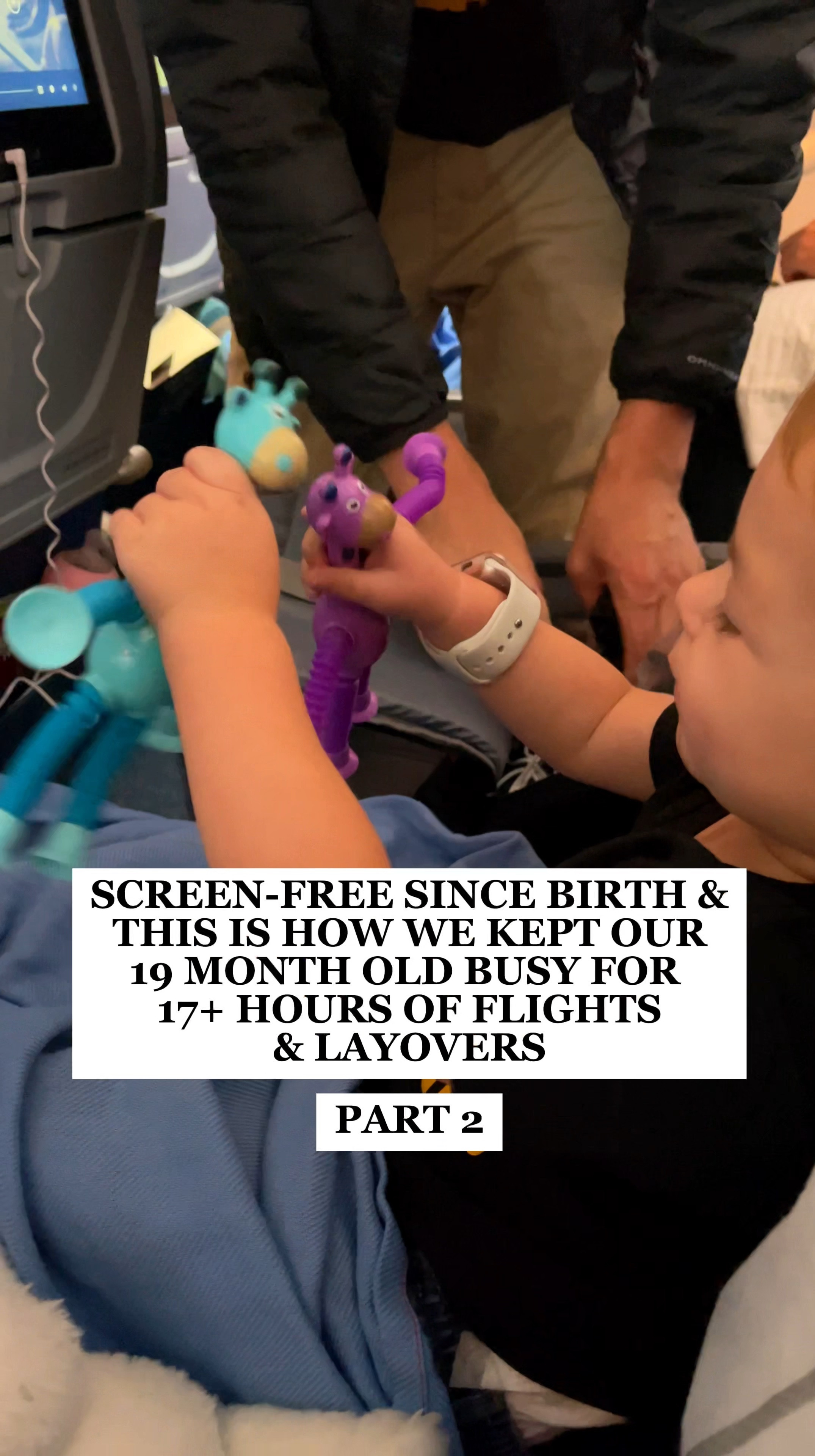 Check all the products linked bellow! I could have not survived this trip without this bag of toys.