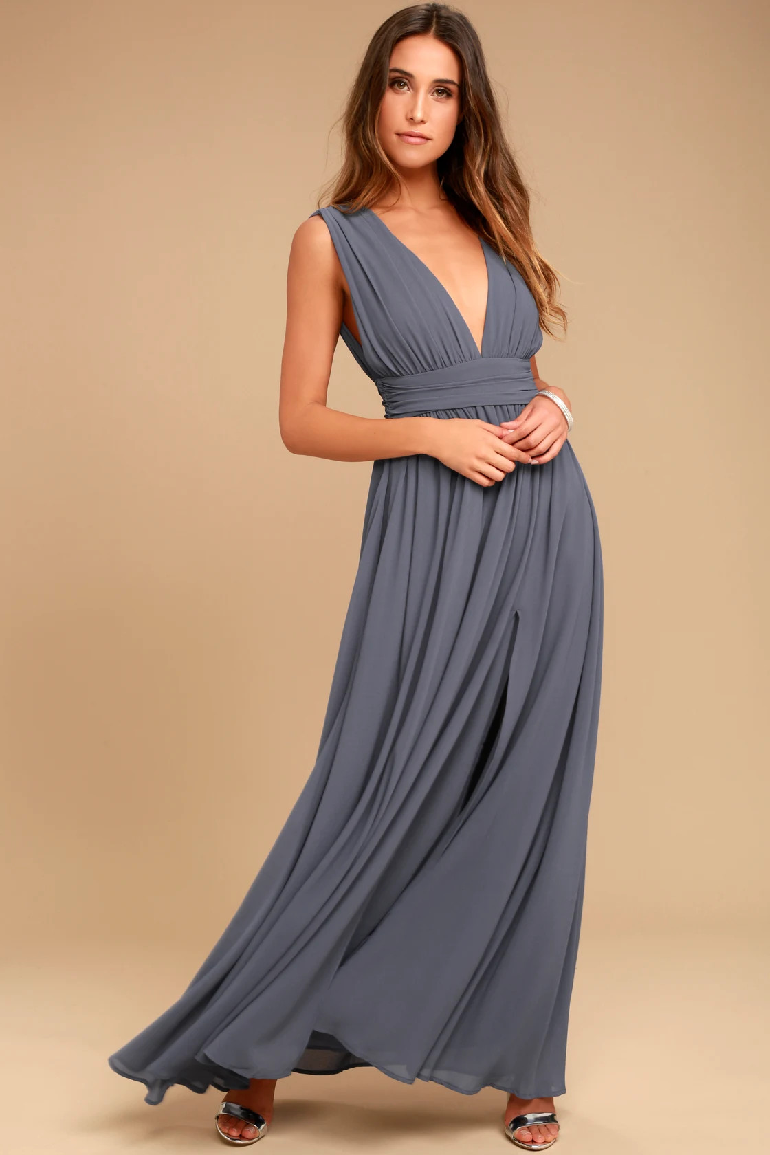 Heavenly Hues Denim Blue Maxi Dress | Lulus