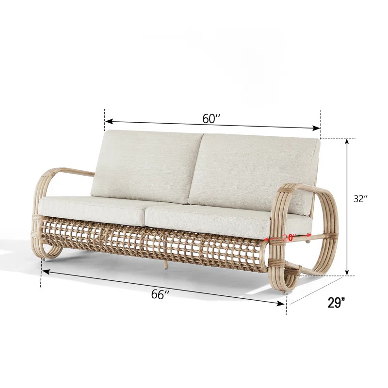 Sahay 66'' Outdoor Loveseat | Wayfair North America