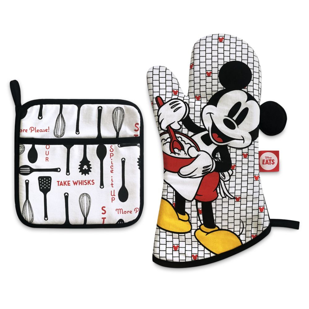 Mickey Mouse Pot Holder and Oven Mitt Set – Disney Eats | Disney Store