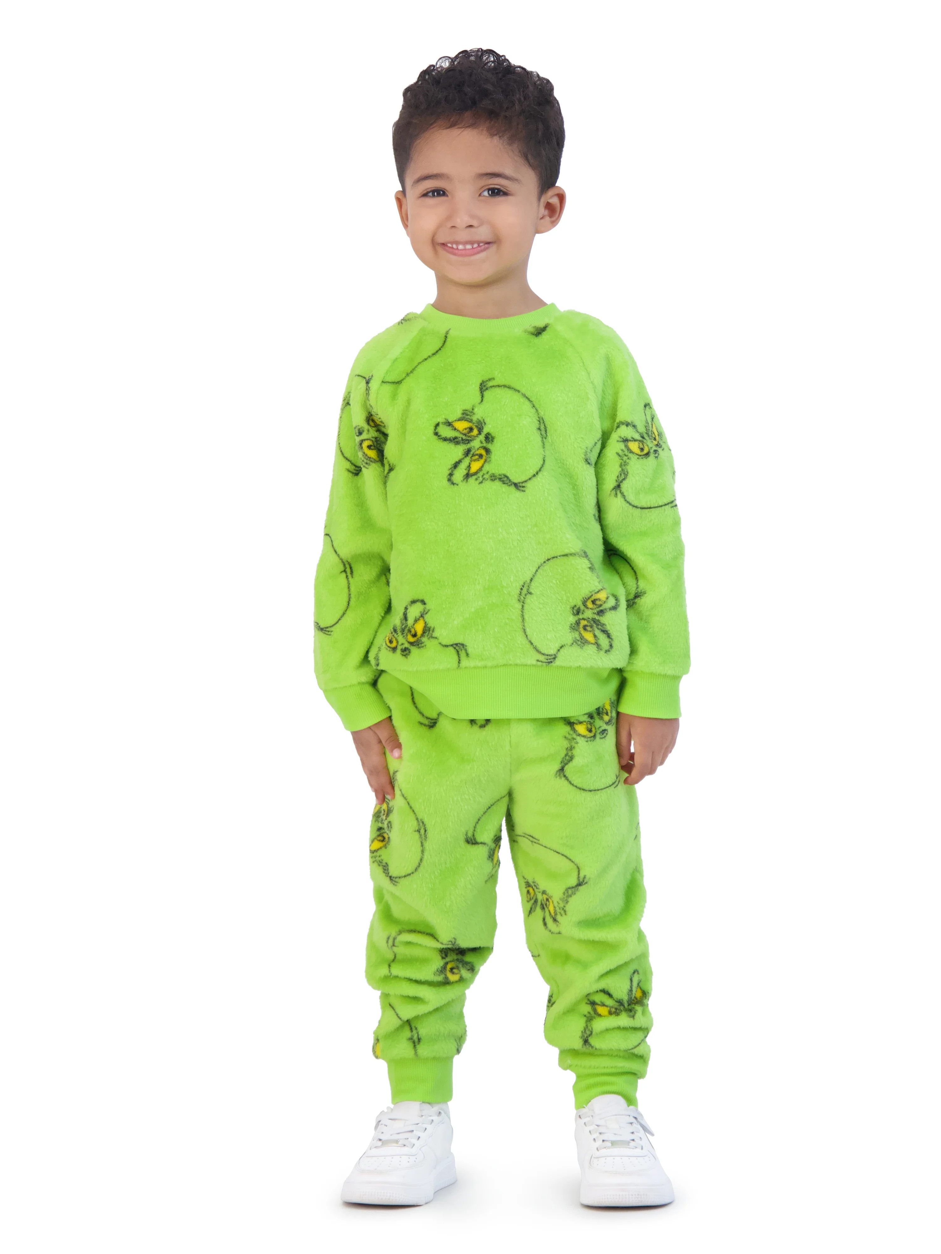 The Grinch Toddler Long Sleeve Sweatshirt and Jogger Set, Sizes 2T-5T | Walmart (US)