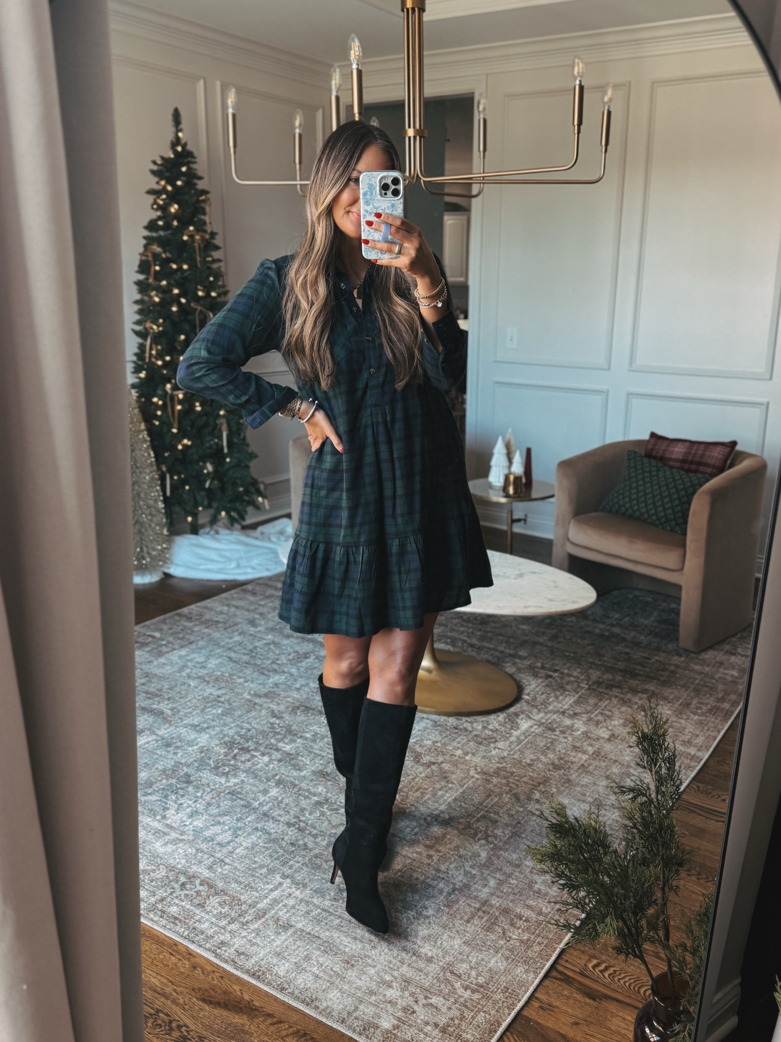 Walmart holiday outfit idea the cutest plaid dress with functional buttons. Fit is oversized I’m wearing a small. 


#LTKHoliday #LTKFindsUnder50 #LTKStyleTip