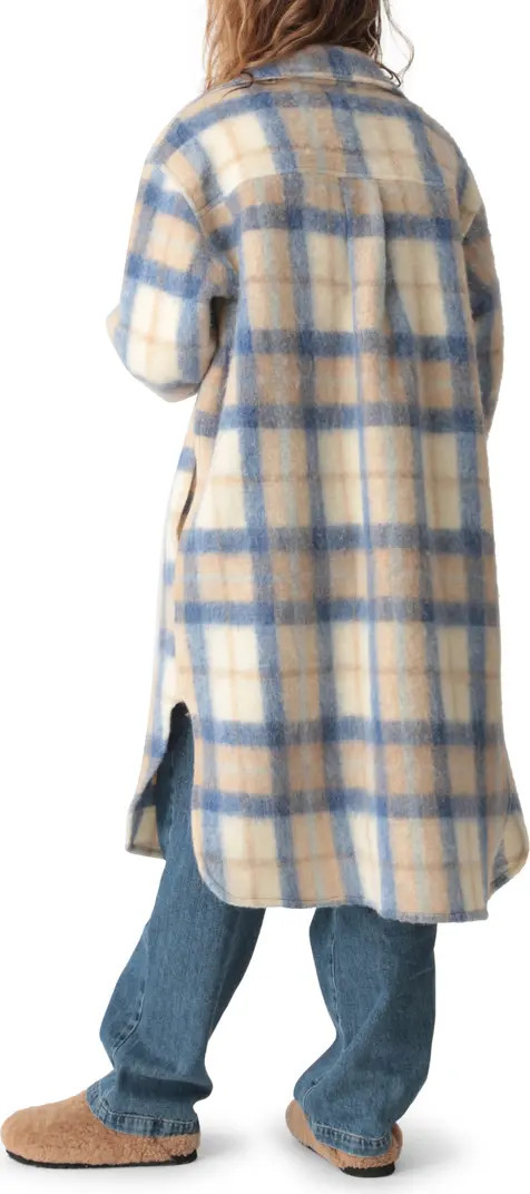 Electric & Rose Brooklyn Plaid Longline Shirt Jacket | Nordstrom | Nordstrom
