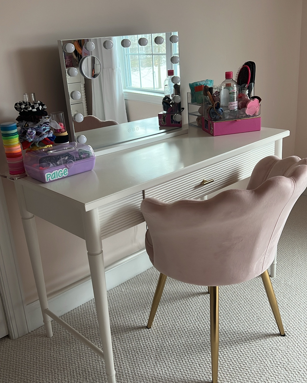 P has been asking for a vanity for quite some time now, so I cleaned off my old desk, added a chair and a mirror, and now she has the cutest little vanity setup. Sometimes the best “makeovers” are just using what you already have. ✨

#LTKmorningroutine #LTKHome #LTKKids