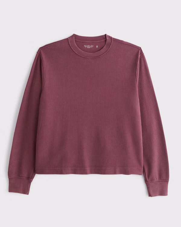 Color: burgundy | Abercrombie & Fitch (US)