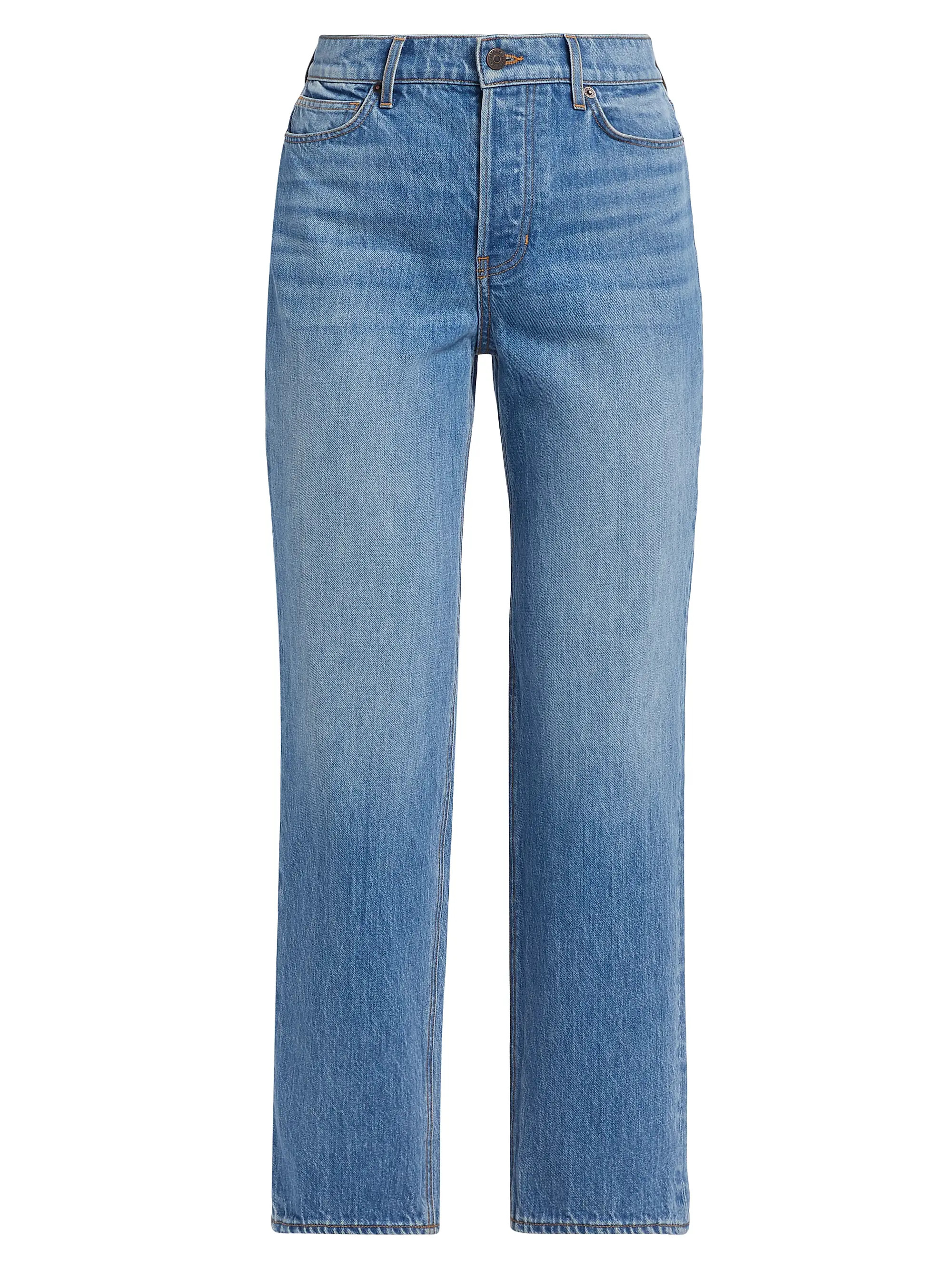 Leah Mid-Rise Straight-Leg Jeans | Saks Fifth Avenue