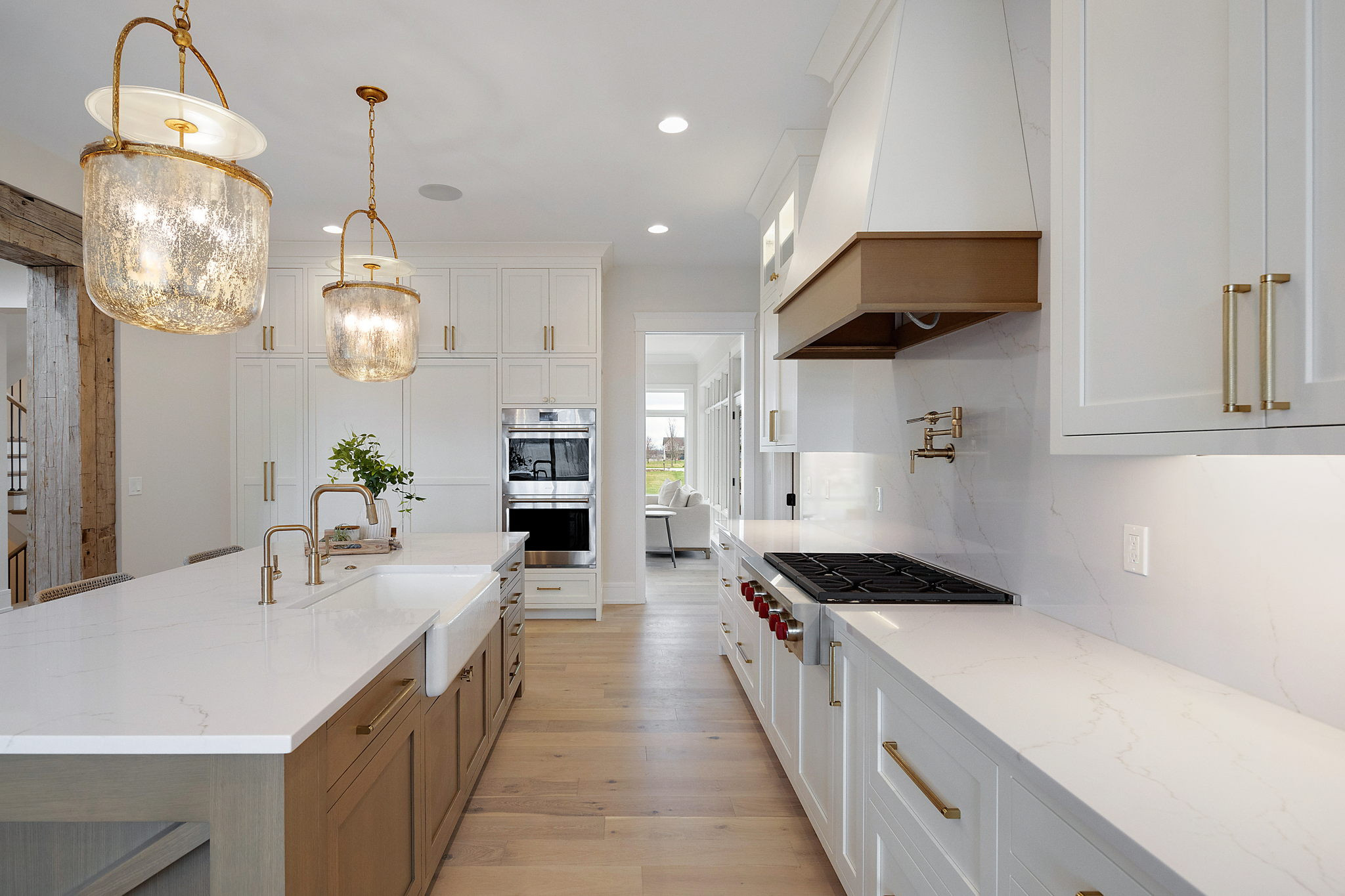 Dream kitchen inspo - these 2 oversized pendants really stole the show in this new construction project!  

 

#LTKHome #LTKStyleTip