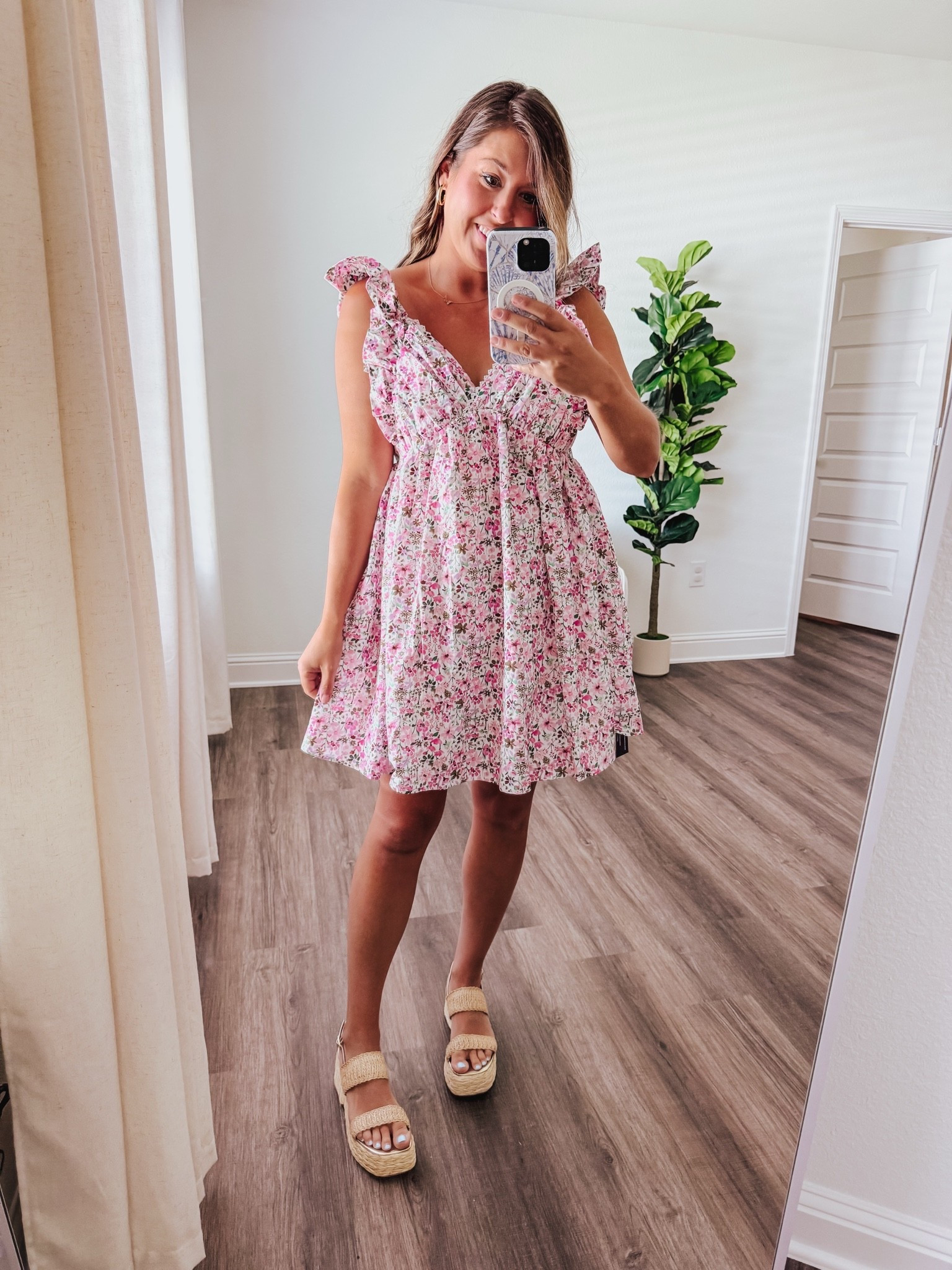 Summer dress, floral dress 

Wearing medium