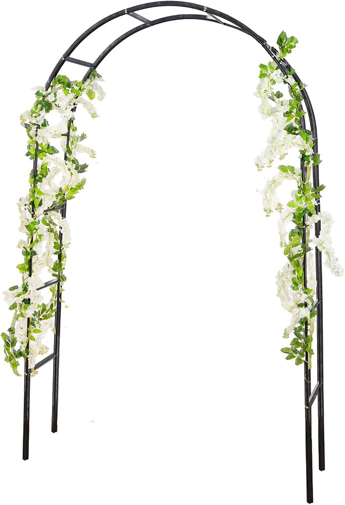 RUBFAC Metal Garden Arch, Wedding & Event Decoration, Garden Trellis for Climbing Plants, Assembl... | Amazon (US)